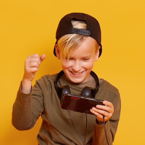 Child is playing games